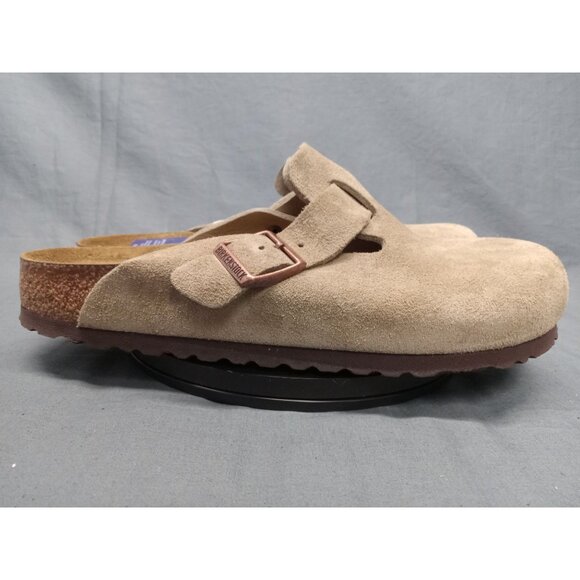 Birkenstock Men\'s Boston Suede Taupe Clog Size 11 REGULAR WIDTH NEW NO BOX! main image 10